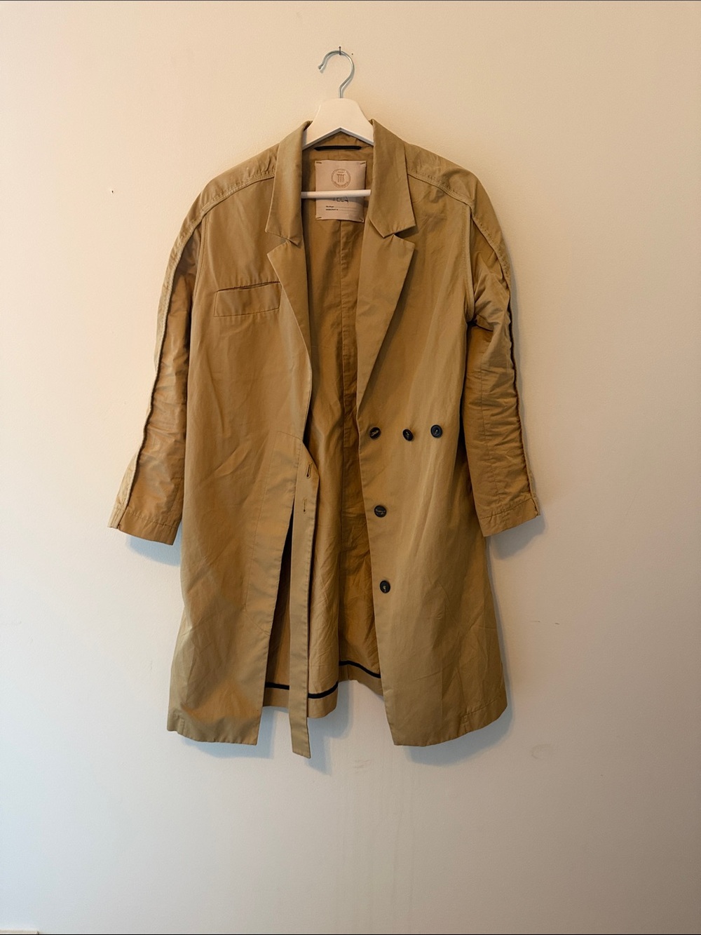 Tela Beige Trench Coat XS